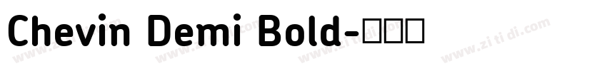 Chevin Demi Bold字体转换